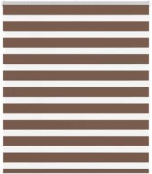 vidaXL Jaluzea tip zebra maro latime tesatura 125, 9 cm poliester GartenMobel Dekor (4014345)
