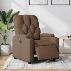 vidaXL Fotoliu rabatabil electric, maro, material textil GartenMobel Dekor (3204690)
