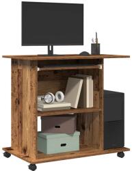 vidaXL Birou pentru computer lemn vechi 80x50x75 cm din lemn prelucrat GartenMobel Dekor (856052)