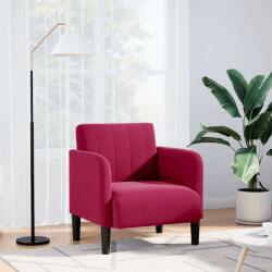 vidaXL Canapea Scaun cu cotiere Vin Rosu 54 cm catifea GartenMobel Dekor (4100582)
