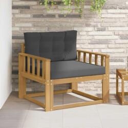 vidaXL Canapea Medie pentru Exterior Poliester Alb GartenMobel Dekor (3439006) Canapea
