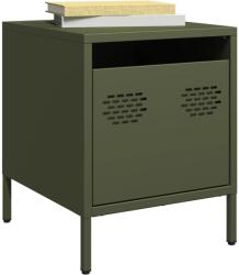 vidaXL Noptiera, verde olive, 35x39x43, 5 cm, otel GartenMobel Dekor (851252)