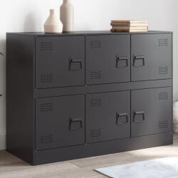 vidaXL Servanta, negru, 99x39x73 cm, otel GartenMobel Dekor (841793) Comoda