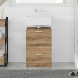 vidaXL Dulap pentru Chiuveta cu usa Stejar Artizanal 40 x 37 x 59 cm GartenMobel Dekor (868813)