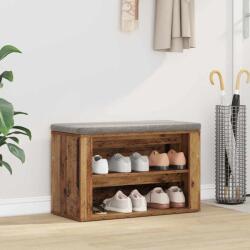 vidaXL Raft pentru încaltaminte cu raft Lemn vechi 75 x 35 x 45 cm GartenMobel Dekor (881015) Pantofar