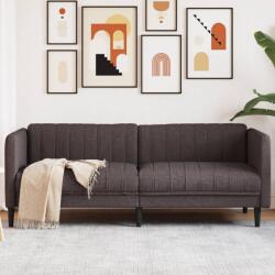 vidaXL Canapea cu 3 locuri, maro închis, material textil GartenMobel Dekor (372616) Canapea
