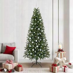 vidaXL Brad de Craciun artificial cu 300 LED Verde 210 cm PE si PVC GartenMobel Dekor (3397372)
