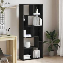vidaXL Biblioteca, stejar negru, 67x24x161 cm, lemn prelucrat GartenMobel Dekor (862485) Biblioteca