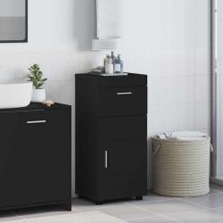 vidaXL Set dulap baie TULUM Negru 37 x 31, 5 x 82 cm Lemn compozit GartenMobel Dekor (880342)