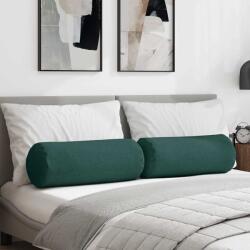 vidaXL Perne Bolster 2 pcs Verde închis Ø 25 x 70 cm tesatura GartenMobel Dekor (42014316)