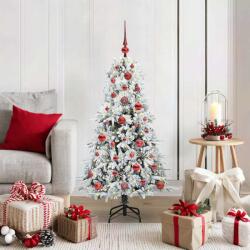 vidaXL Brad de Craciun artificial cu ramuri articulare Alb 120 cm GartenMobel Dekor (3397458)
