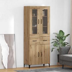 vidaXL Bufet Stejar Artizanal 69, 5 x 34 x 180 cm Lemn compozit GartenMobel Dekor (3415962) Comoda