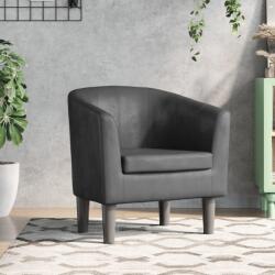 vidaXL Fotoliu tip cuva, gri, piele ecologica GartenMobel Dekor (356486)