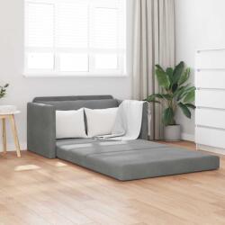 vidaXL Pat canapea Gri închis 124 x 71 x 78 cm Catifea GartenMobel Dekor (4106703) Canapea