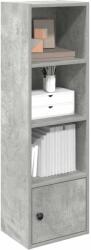 vidaXL Biblioteca, gri beton, 31x24x102 cm, lemn prelucrat GartenMobel Dekor (860340) Biblioteca