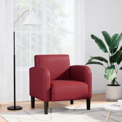 vidaXL Canapea Scaun cu cotiere Vin Rosu 54 cm piele artificiala GartenMobel Dekor (4100532)
