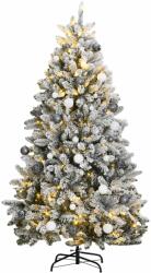 vidaXL Brad Craciun artificial articulat cu 300 LED-uri/globuri 300 cm GartenMobel Dekor (3210178)