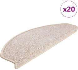 vidaXL Covorase pentru scari, 20 buc. , 65x24x4 cm, semirotunde, taupe, mari GartenMobel Dekor (3365795) Covor