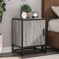 vidaXL Noptiera gri Sonoma 40x31x50 cm lemn prelucrat si metal GartenMobel Dekor (848715)