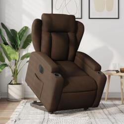 vidaXL Fotoliu electric rabatabil cu ridicare, maro, textil GartenMobel Dekor (3204510)