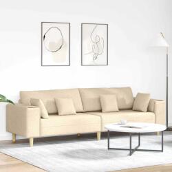 vidaXL Canapea cu perna Crem 250 x 77 x 76 cm tesatura GartenMobel Dekor (3335149) Canapea