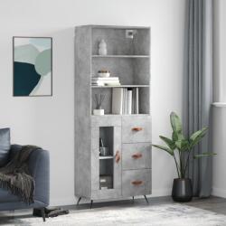 vidaXL Dulap înalt, gri beton, 69, 5x34x180, lemn compozit GartenMobel Dekor (3189481) Comoda