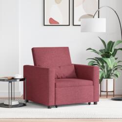 vidaXL Sofa pat 3 în 1 convertibil din tesatura bordou GartenMobel Dekor (42002687)