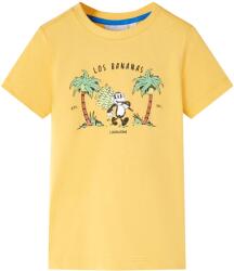 vidaXL Tricou pentru copii, ocru deschis, 128 GartenMobel Dekor (11687)