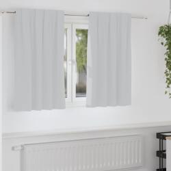 vidaXL Perdele Opaque cu Inel 2 pcs Gri Deschis 140 x 140 cm Poliester GartenMobel Dekor (4107458)