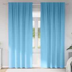 vidaXL Perdele Opaque cu Inel 2 pcs Albastru deschis 225 x 140 cm GartenMobel Dekor (4107435)