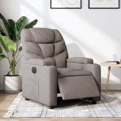 vidaXL Fotoliu rabatabil electric, gri taupe, material textil GartenMobel Dekor (3204580)
