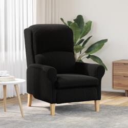 vidaXL Fotoliu ergonomic Negru Tesatura, Lemn Standard Ergonomic GartenMobel Dekor (42009855)