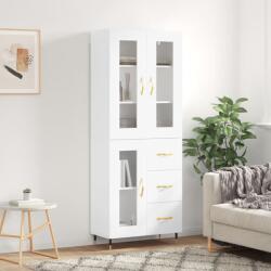 vidaXL Dulap înalt, alb, 69, 5x34x180 cm, lemn compozit GartenMobel Dekor (3198577) Comoda