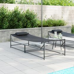 vidaXL Pat de soare - Antracit - 200x74x73 cm - Otel & Textilena GartenMobel Dekor (42003023)