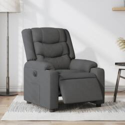 vidaXL Fotoliu rabatabil electric, gri închis, material textil GartenMobel Dekor (3206568)