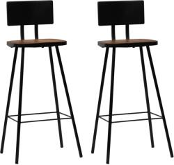 vidaXL Scaune de bar, 2 buc. , lemn masiv reciclat GartenMobel Dekor (245390)