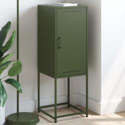 vidaXL Dulap înalt verde maslina 36x39x107 cm otel GartenMobel Dekor (846534) Comoda