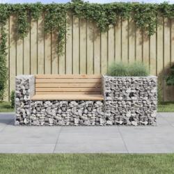 vidaXL Banca de gradina cu cos gabion, lemn masiv de pin GartenMobel Dekor (3196242)