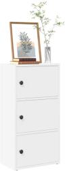 vidaXL Biblioteca, alb, 40x24x77 cm, lemn prelucrat GartenMobel Dekor (860364) Biblioteca