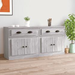 vidaXL Servante, 2 buc. , sonoma gri, lemn prelucrat GartenMobel Dekor (3185269) Comoda