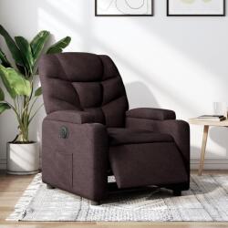vidaXL Fotoliu rabatabil electric, maro închis, material textil GartenMobel Dekor (3204577)