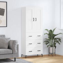 vidaXL Dulap înalt, alb, 69, 5x34x180 cm, lemn compozit GartenMobel Dekor (3199745) Comoda