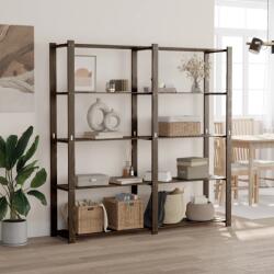 vidaXL Suport depozitare 5 niveluri negru 170x38x170 cm lemn masiv pin GartenMobel Dekor (373406) Biblioteca