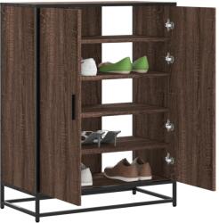 vidaXL Pantofar, stejar maro, 75x38x97, 5 cm, lemn prelucrat/metal GartenMobel Dekor (3300869) Pantofar