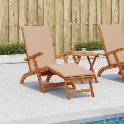 vidaXL Sezlong pliabil si culisant 2 pcs Gri taupe GartenMobel Dekor (3415405)