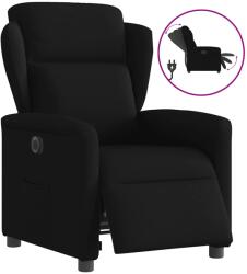 vidaXL Fotoliu rabatabil electric, negru, material textil GartenMobel Dekor (3303116)