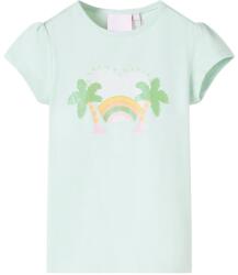 vidaXL Tricou pentru copii, verde menta deschis, 92 GartenMobel Dekor (10424)