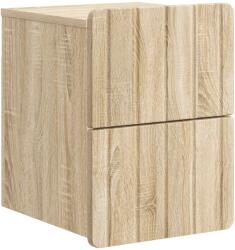 vidaXL Noptiera suspendata stejar sonoma cu 2 sertare, 33 x 34, 5 x 43 cm (898299)