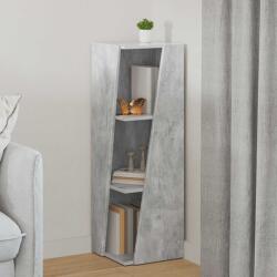 vidaXL Raft lateral Gri din beton 33 x 32 x 100, 5 cm Lemn compozit GartenMobel Dekor (892420) Biblioteca