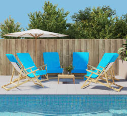 vidaXL Prosoape de plaja, 6 buc. , turcoaz, 60x135 cm, textil 400 GSM GartenMobel Dekor (3157061) Prosop